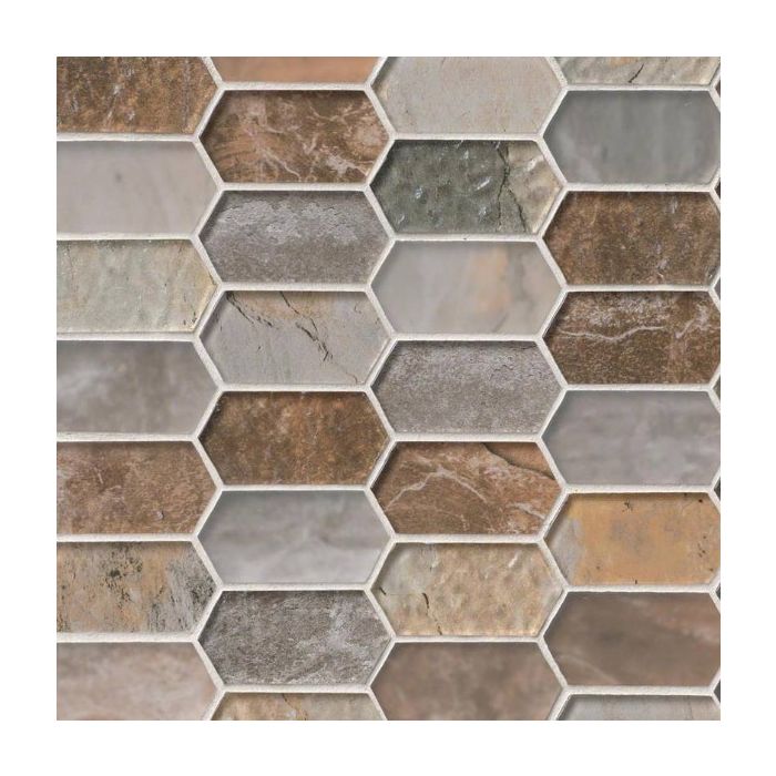 Taos Picket Pattern 8mm Mosaic Tile