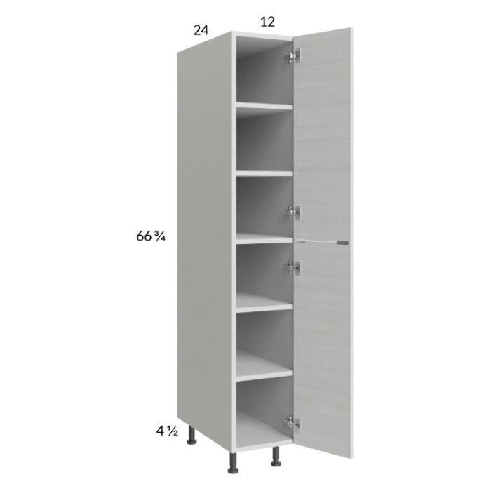 Euro White Grain 12x71-1/4 Utility Cabinet with 1 Door