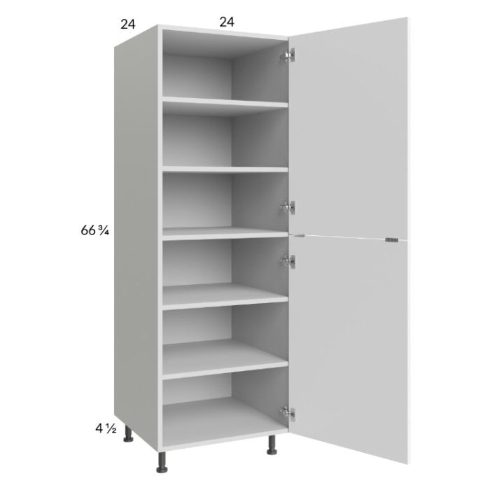 Euro Gloss White 24x71-1/4 Utility Cabinet with 1 Door