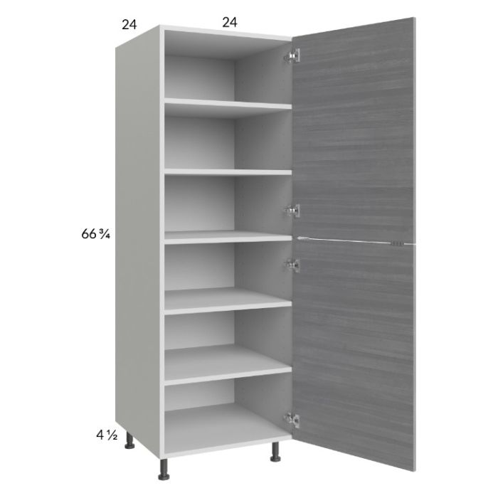 Euro Grey 24x71-1/4 Utility Cabinet with 1 Door