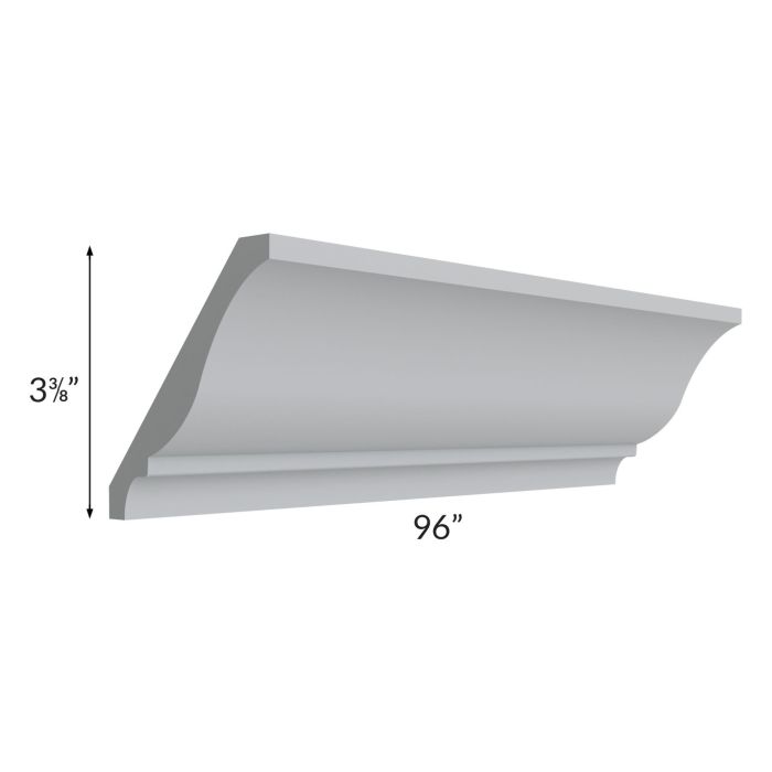 Asheville Grey Shaker 8' Traditional Large Crown Molding