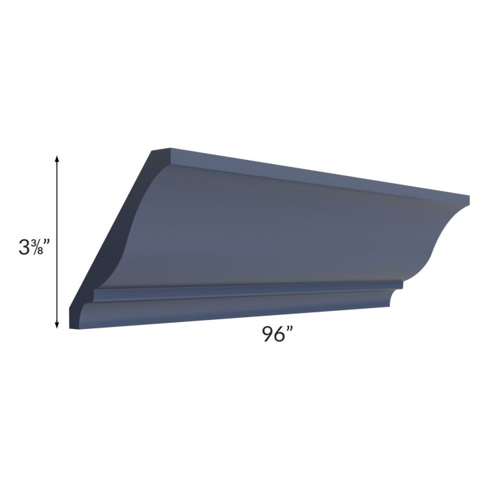 Bayville Blue 8' Traditional Large Crown Molding