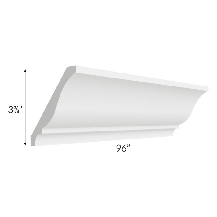 Bayville White 8' Traditional Large Crown Molding