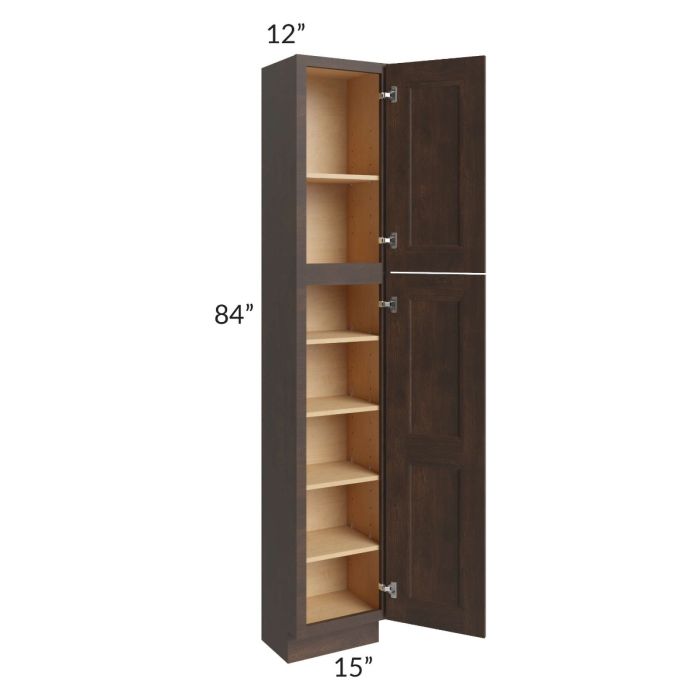 Tuscan Kona Brown 15x12x84 Pantry Cabinet 