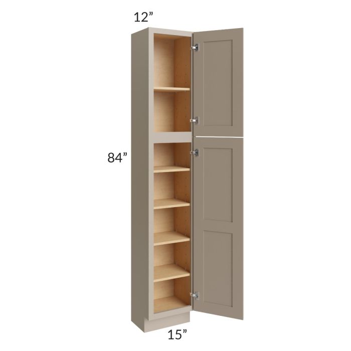 Tuscan Oyster 15x12x84 Pantry Cabinet 