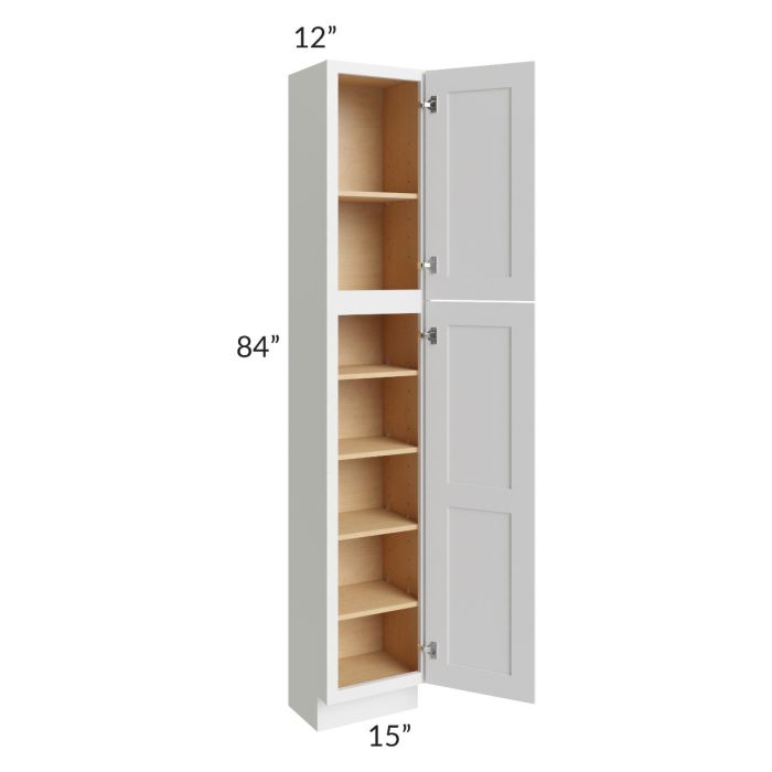 Midtown White Shaker 15x12x84 Pantry Cabinet 
