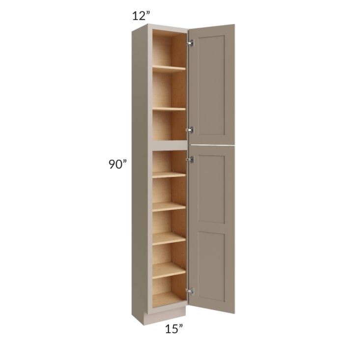 Tuscan Oyster 15x12x90 Pantry Cabinet