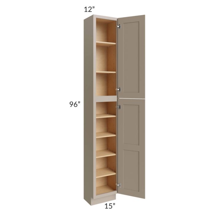 Tuscan Oyster 15x12x96 Pantry Cabinet 