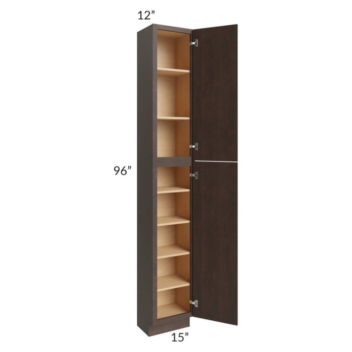 Vienna Kona Brown 15x12x96 Pantry Cabinet 