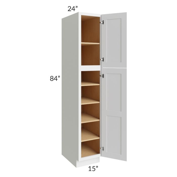 Midtown White Shaker 15x24x84 Pantry Cabinet