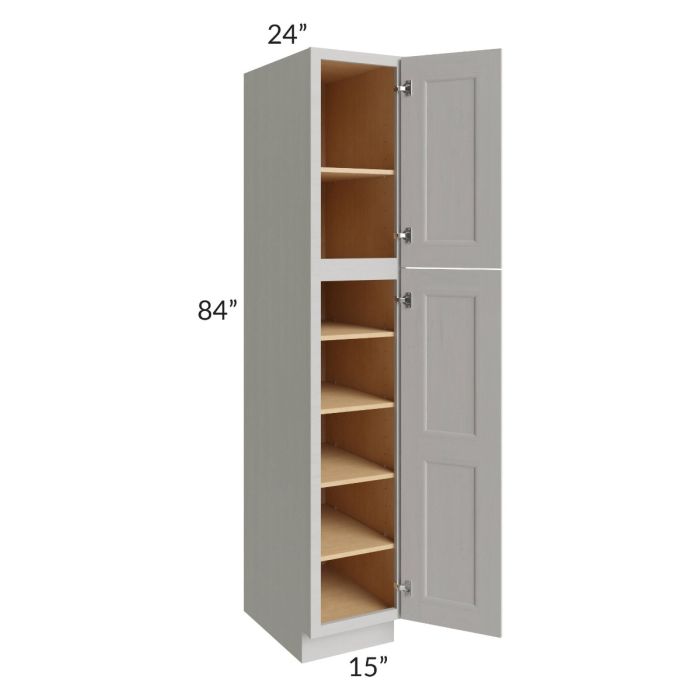 Salem Light Grey 15x24x84 Pantry Cabinet
