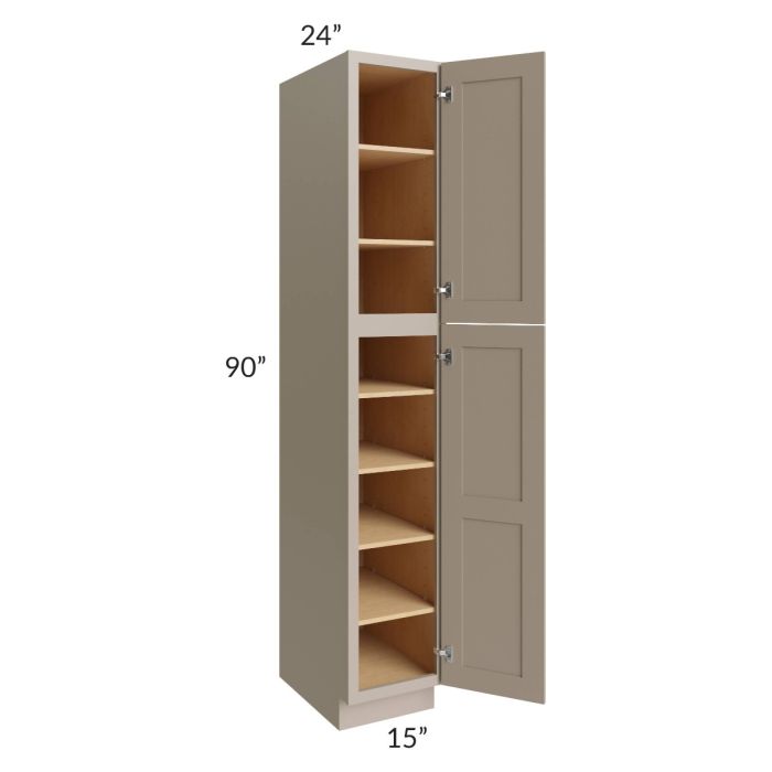 Tuscan Oyster 15x24x90 Pantry Cabinet