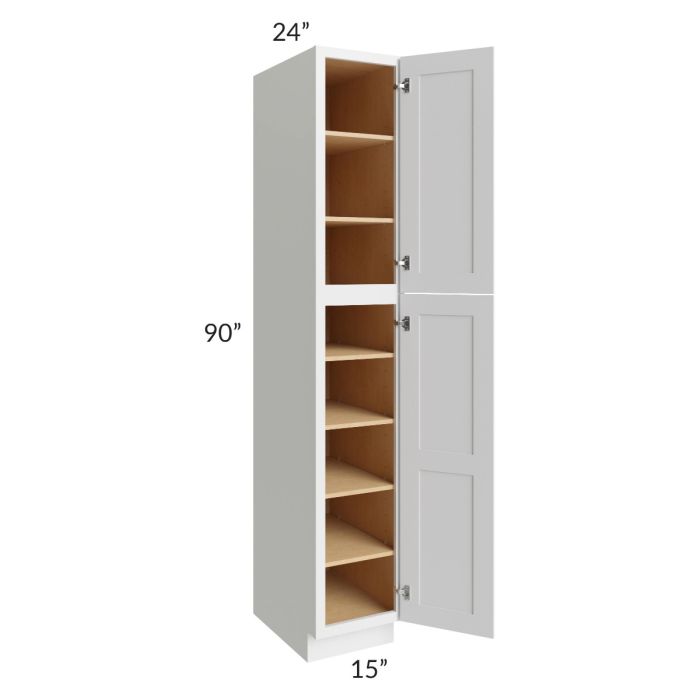 Midtown White Shaker 15x24x90 Pantry Cabinet