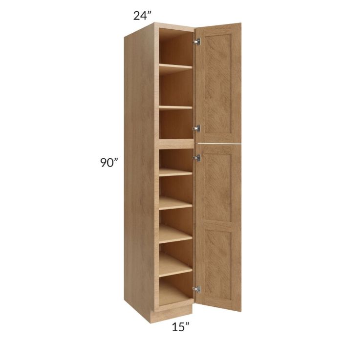 Midtown Timber Shaker 15x24x90 Pantry Cabinet