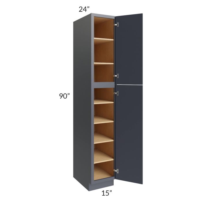 Vienna Indigo 15x24x90 Pantry Cabinet