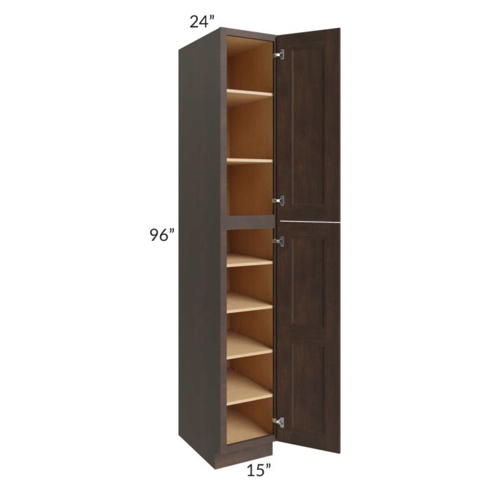 Tuscan Kona Brown 15x24x96 Pantry Cabinet