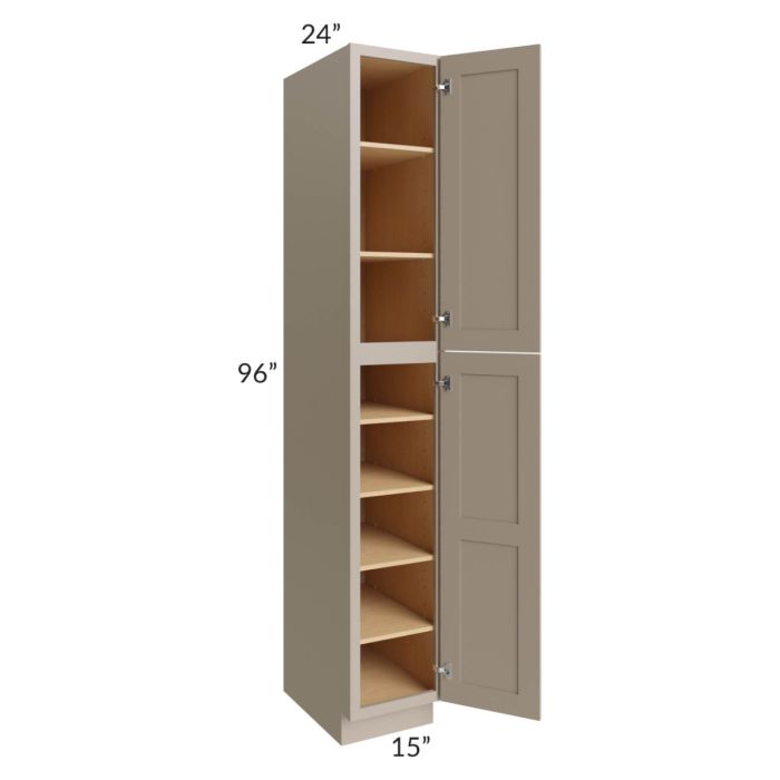 Tuscan Oyster 15x24x96 Pantry Cabinet