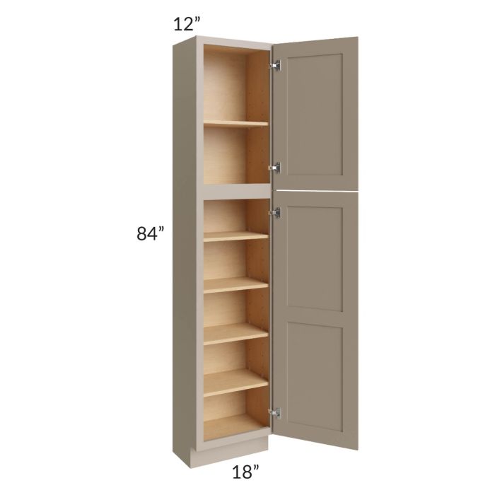 Tuscan Oyster 18x12x84 Pantry Cabinet 