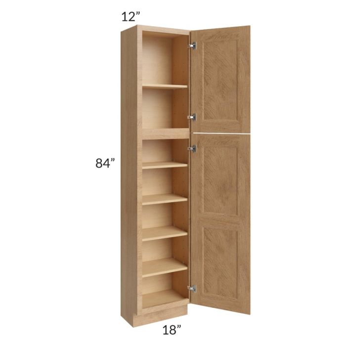 Tuscan Timber 18x12x84 Pantry Cabinet 