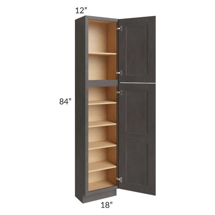 Salem Dark Grey 18x12x84 Pantry Cabinet 