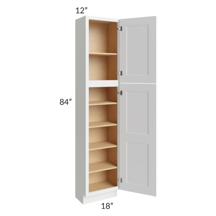 Salem White 18x12x84 Pantry Cabinet 