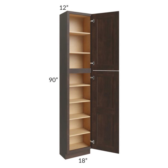 Tuscan Kona Brown 18x12x90 Pantry Cabinet 