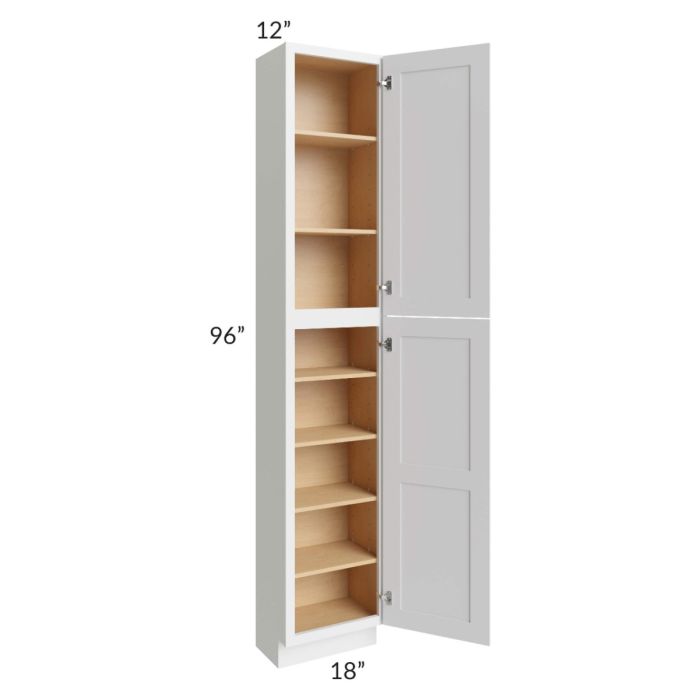 Midtown White Shaker 18x12x96 Pantry Cabinet 