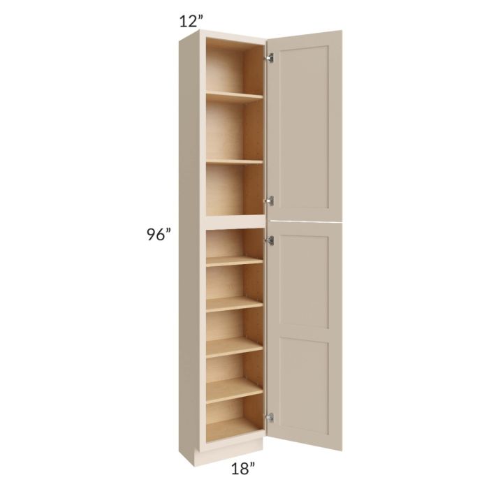 Midtown Cream Shaker 18x12x96 Pantry Cabinet 