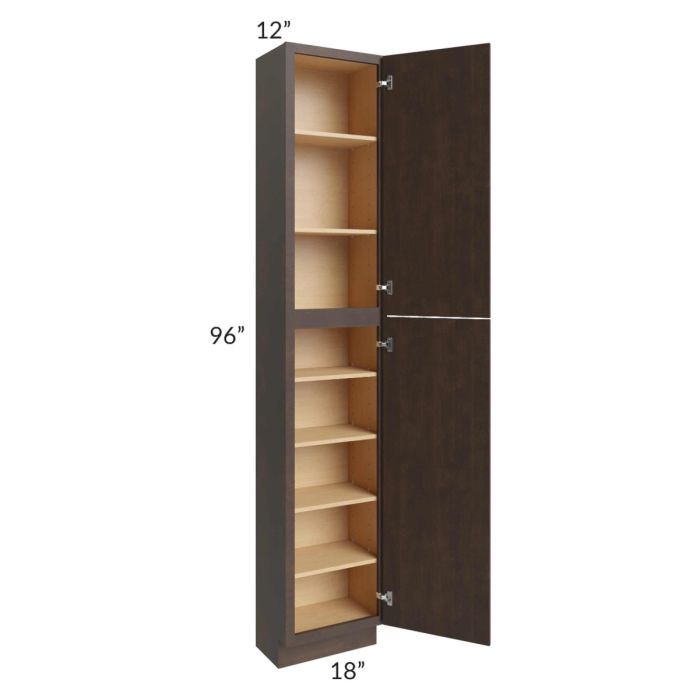 Vienna Kona Brown 18x12x96 Pantry Cabinet 