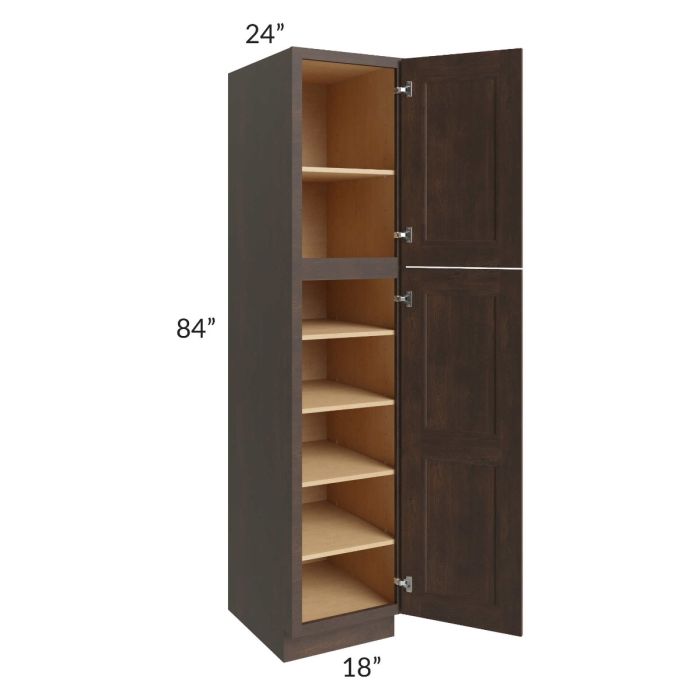 Tuscan Kona Brown 18x24x84 Pantry Cabinet