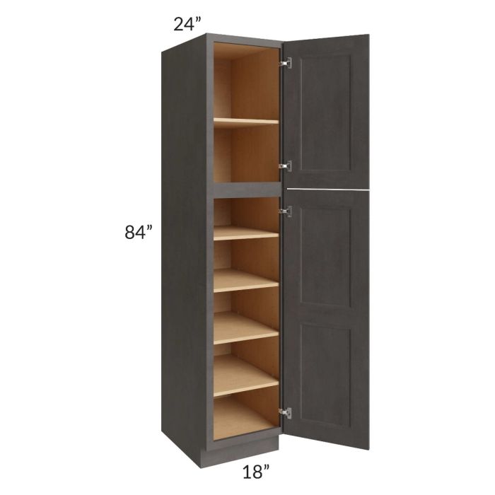 Salem Dark Grey 18x24x84 Pantry Cabinet