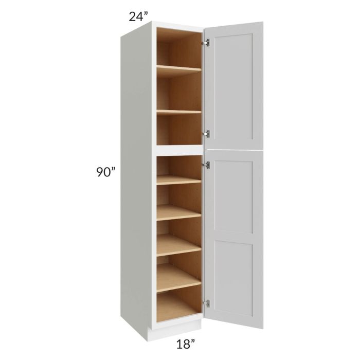 Midtown White Shaker 18x24x90 Pantry Cabinet