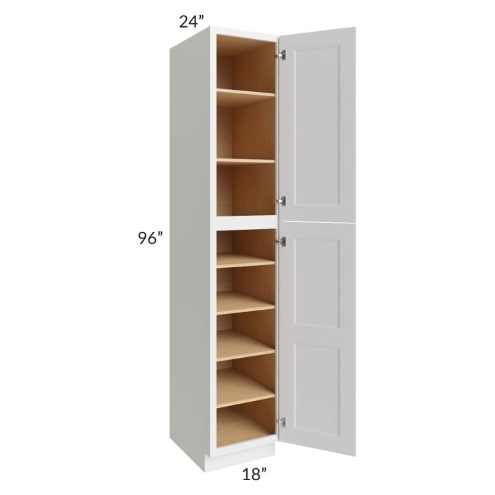Union White 18x24x96 Pantry Cabinet