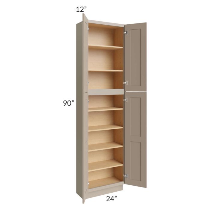 Tuscan Oyster 24x12x90 Pantry Cabinet 