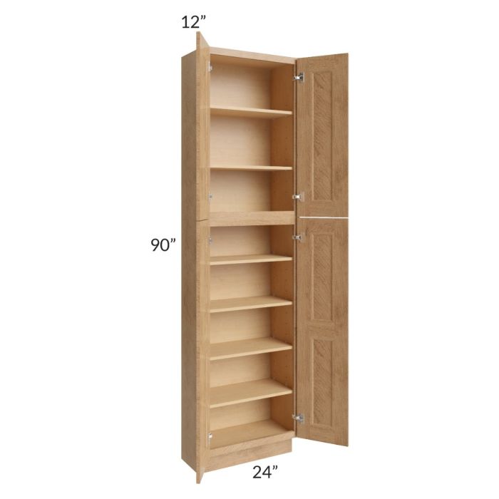 Tuscan Timber 24x12x90 Pantry Cabinet 