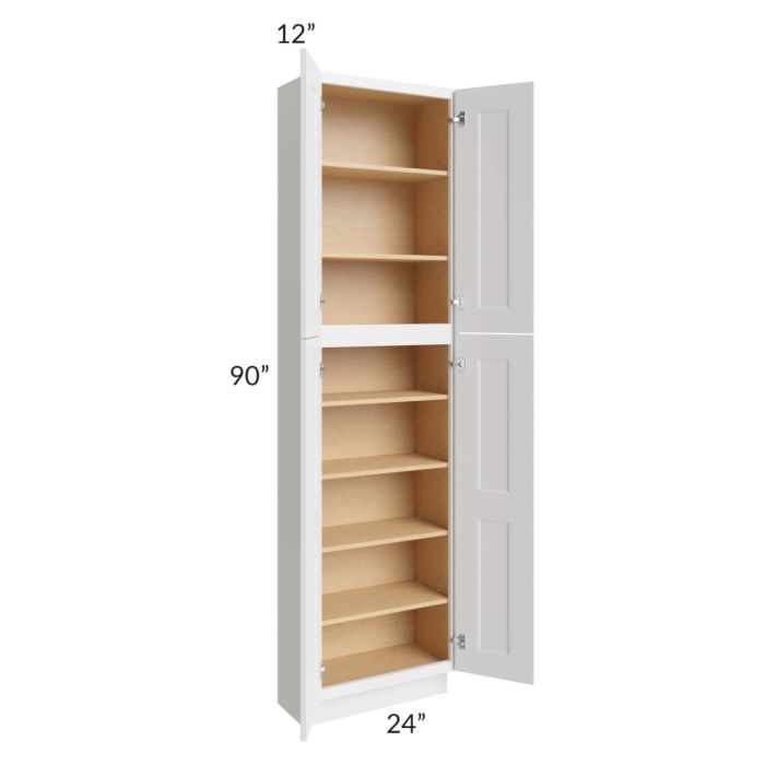 Union White 24x12x90 Pantry Cabinet 
