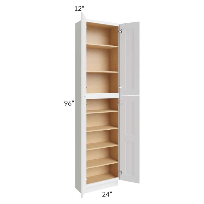 Union White 24x12x96 Pantry Cabinet 