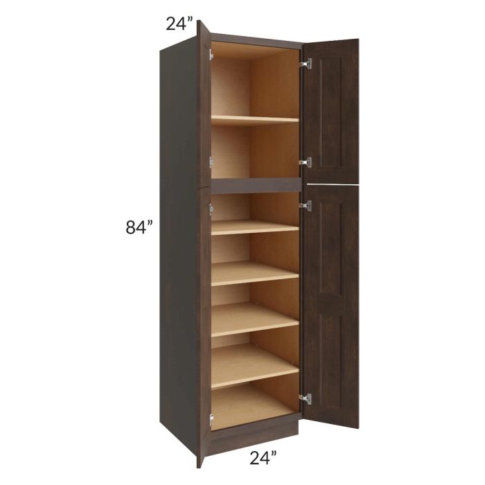 Tuscan Kona Brown 24x24x84 Pantry Cabinet