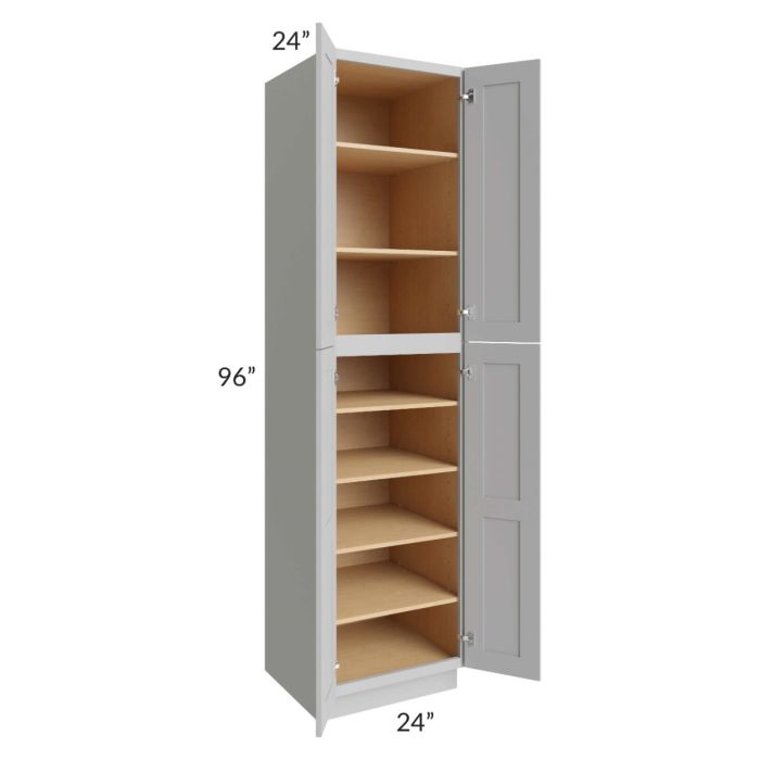 Tuscan Painted Grey 24x24x96 Pantry Cabinet