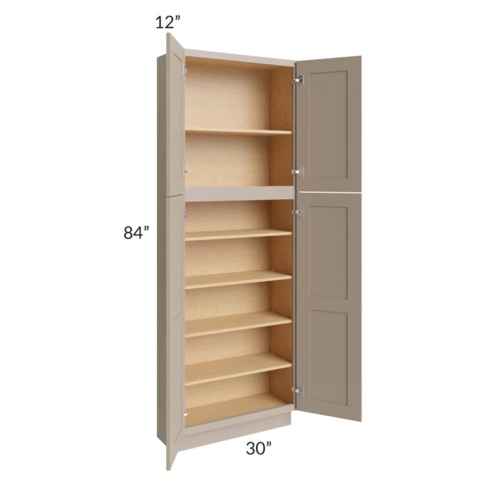 Tuscan Oyster 30x12x84 Pantry Cabinet 