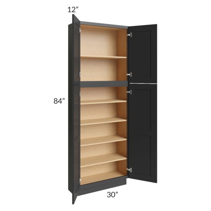 Midtown White Shaker 30x12x84 Pantry Cabinet 