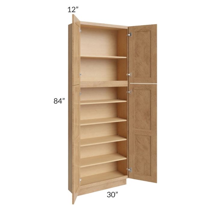 Midtown Timber Shaker 30x12x84 Pantry Cabinet 