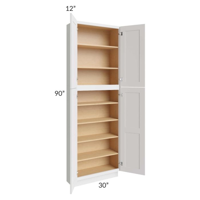 Tuscan Cloud 30x12x90 Pantry Cabinet 