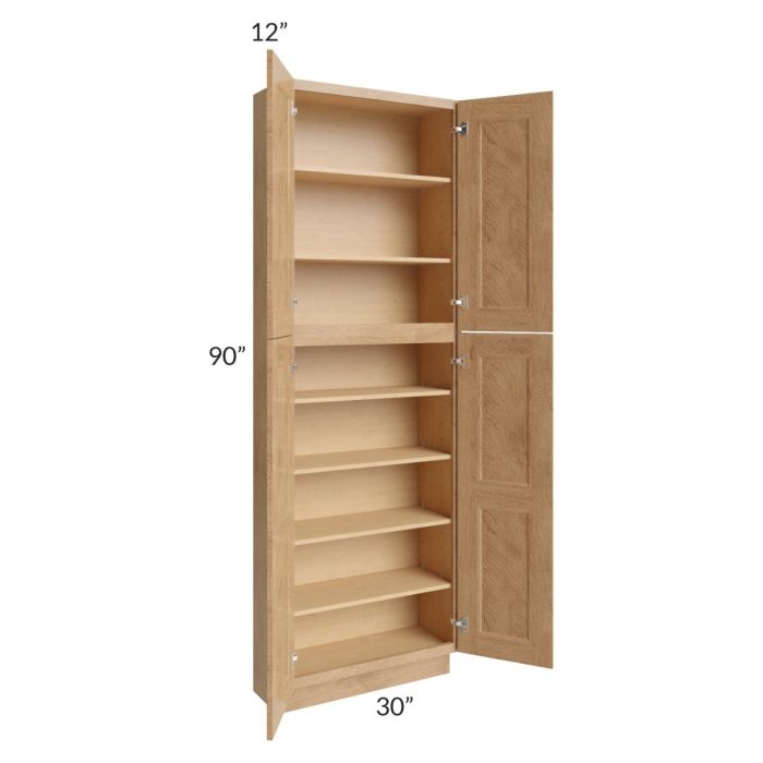 Tuscan Timber 30x12x90 Pantry Cabinet 