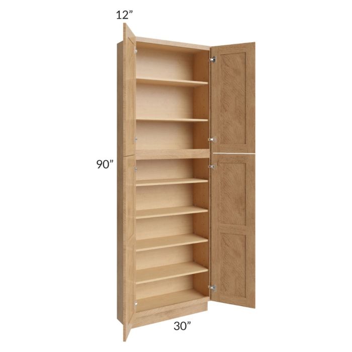 Midtown Timber Shaker 30x12x90 Pantry Cabinet 