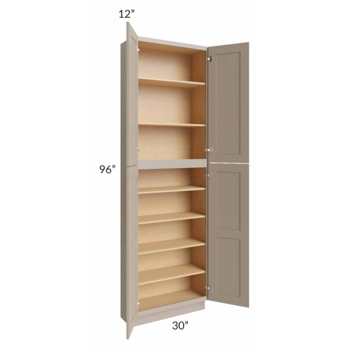 Tuscan Oyster 30x12x96 Pantry Cabinet 