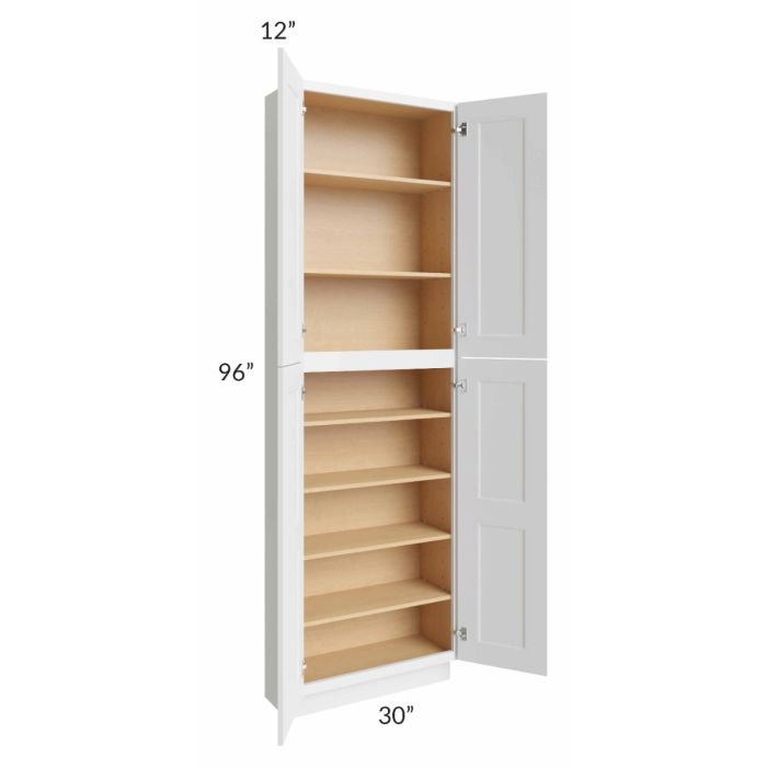 Union White 30x12x96 Pantry Cabinet 