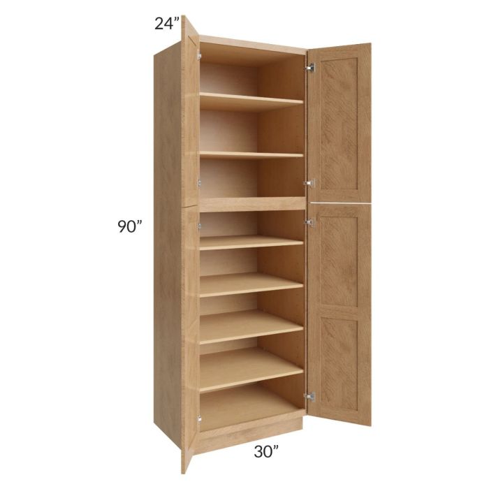 Midtown Timber Shaker 30x24x90 Pantry Cabinet