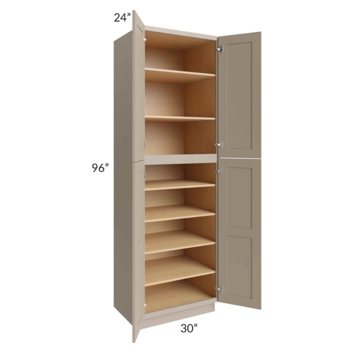Tuscan Oyster 30x24x96 Pantry Cabinet