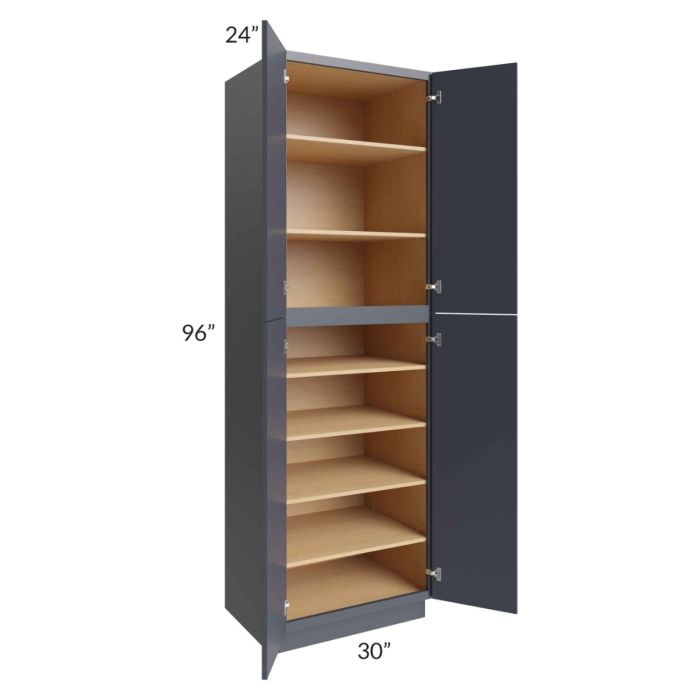 Vienna Indigo 30x24x96 Pantry Cabinet